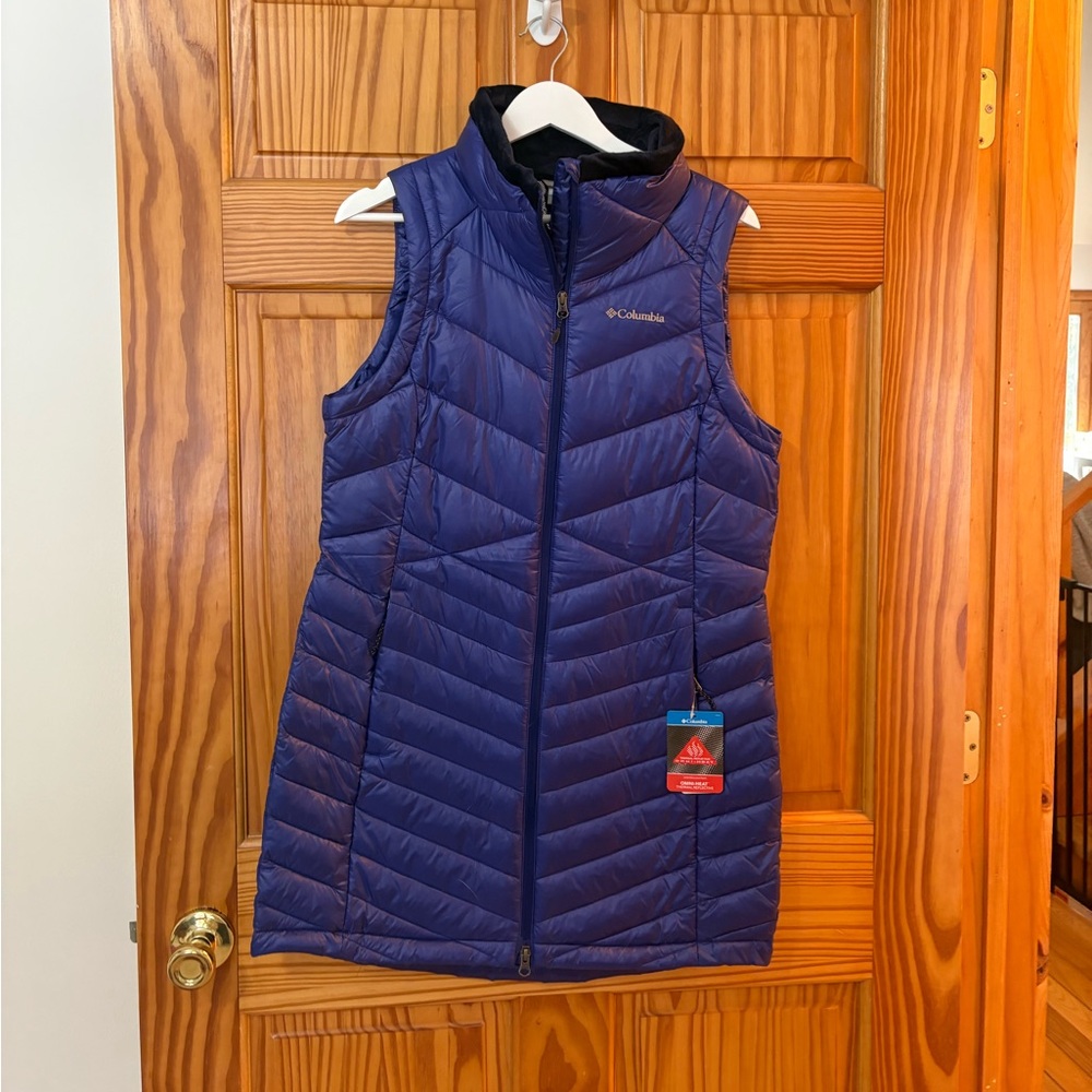 Columbia Size Medium Purple Omni-Heat Fleece Vest New With Tags - Picture 8 of 8